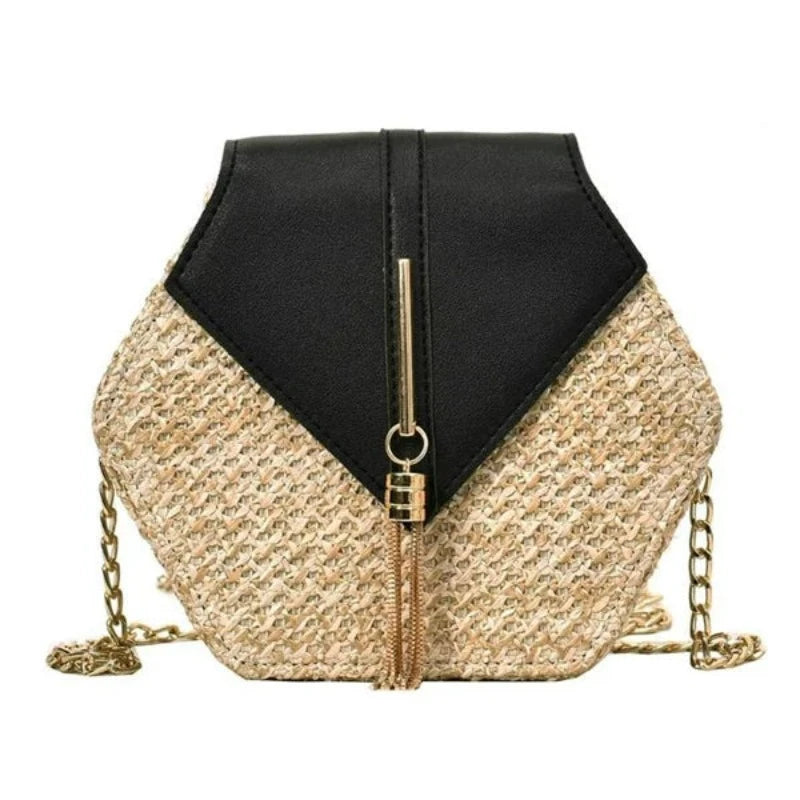 Sac en Paille Hexagonal