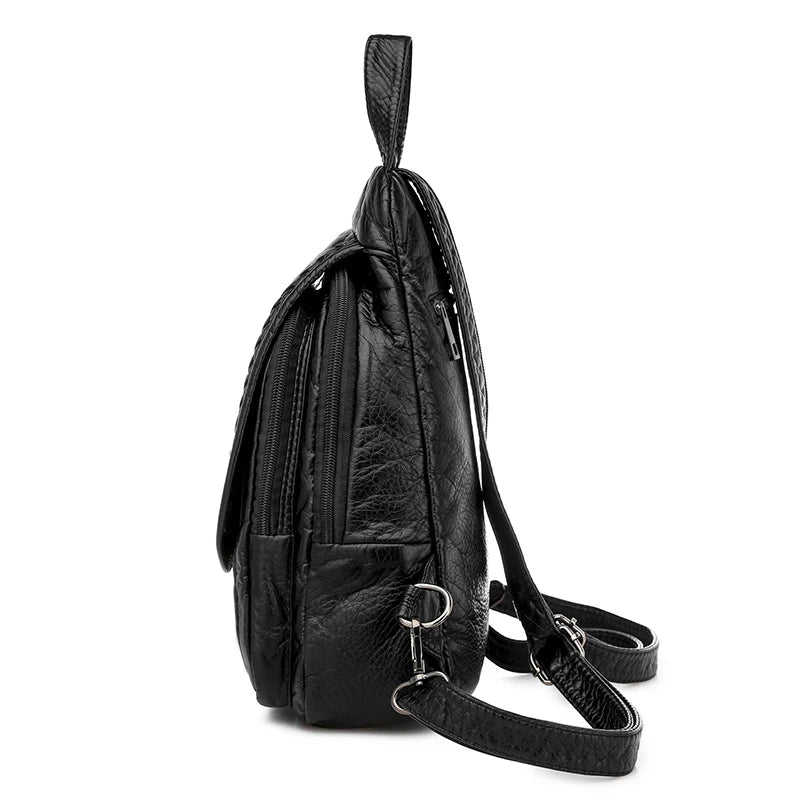 Sac à Main et à Dos Femme Noir et Compact
