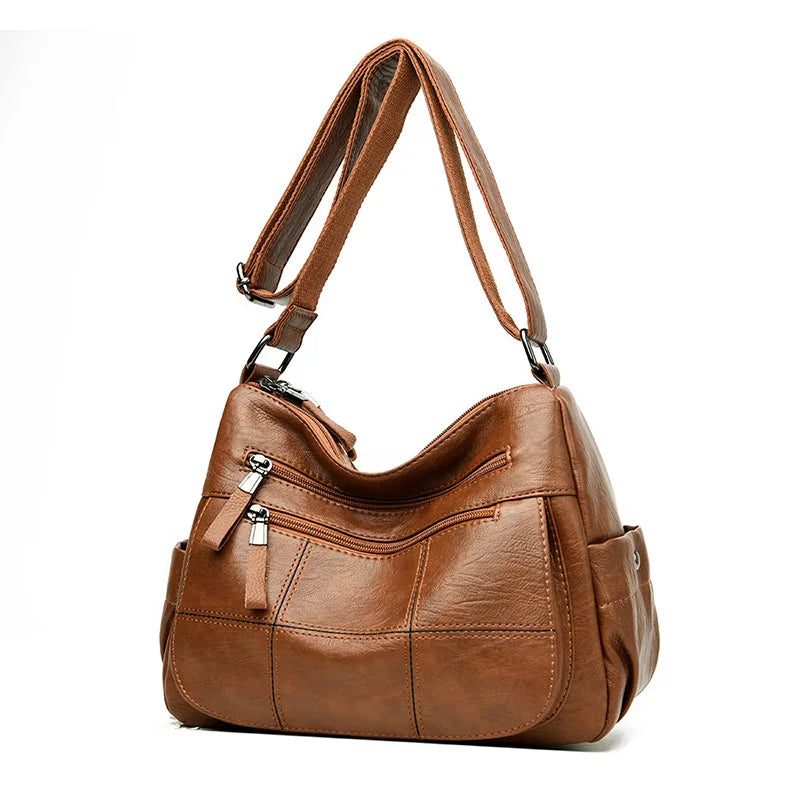 besace femme marron