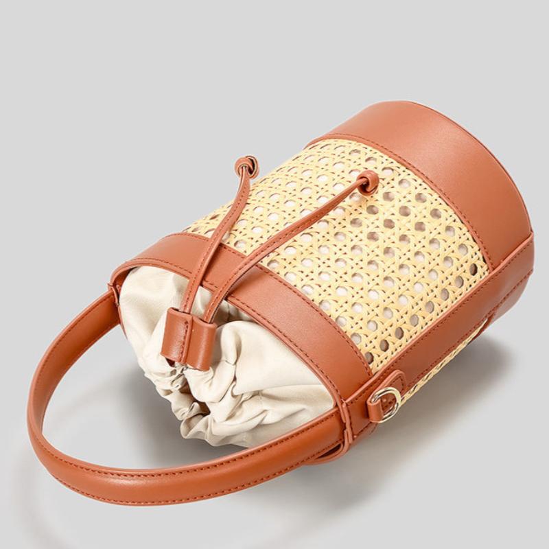 Sac Effet Osier Design avec Bandoulière