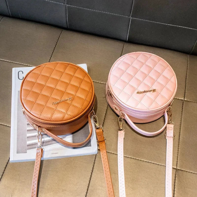 Sac à Main Rond Effet Matelassé