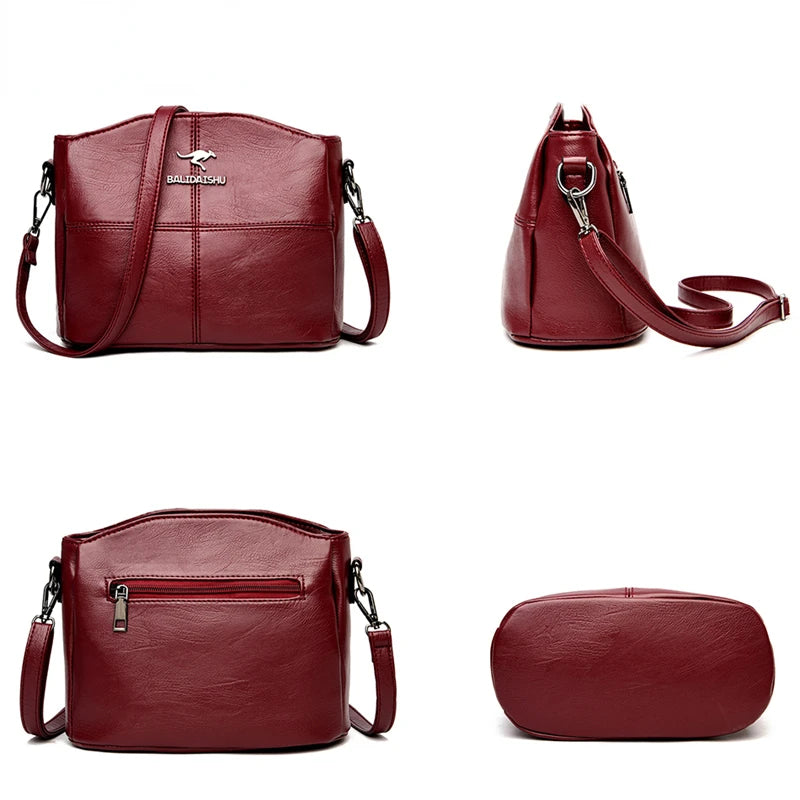 Sacoche Femme cuir rouge