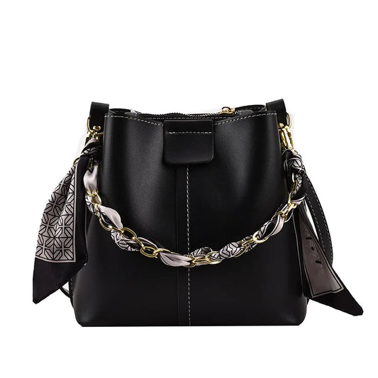 Sac à Main Femme Forme Seau - Noir