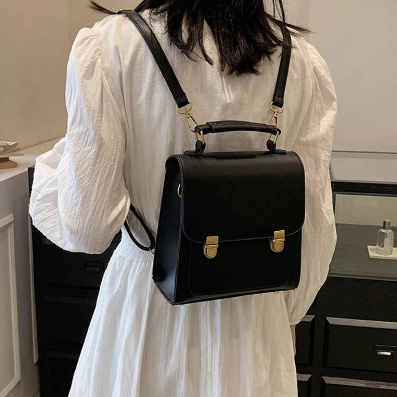 Sac Cartable Femme Carré et Vintage Divina - Main Image