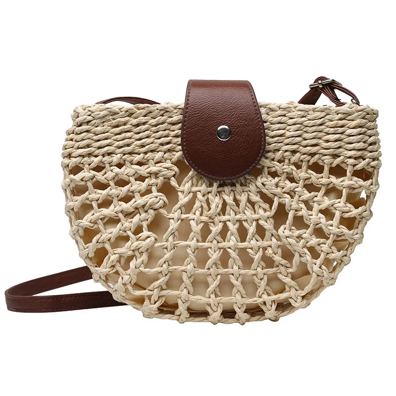 Sac Demi Lune Paille