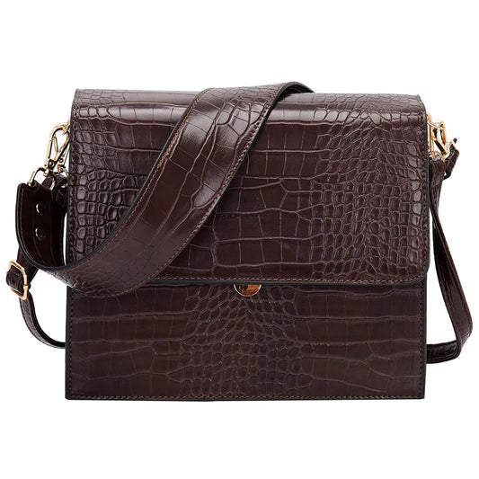 Sac Bandoulière Effet Croco