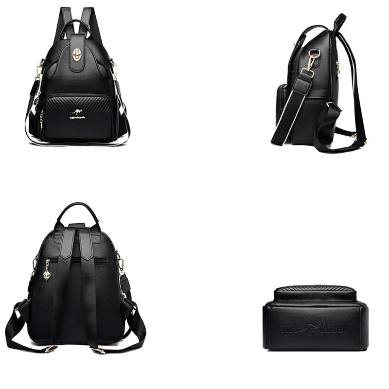 Sac à Main et à Dos Femme Robuste et Multipoches