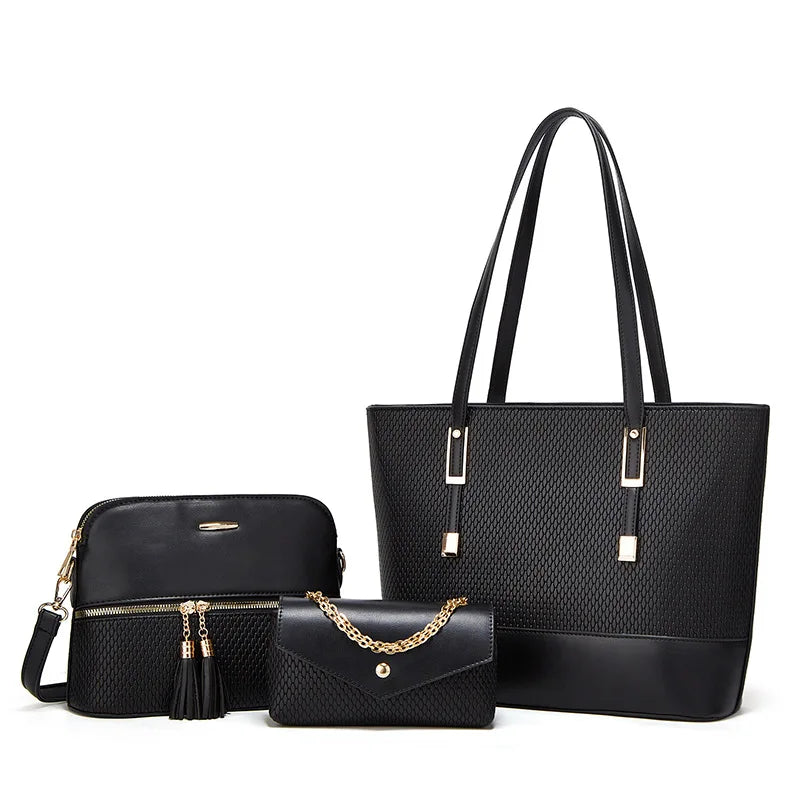 Sac à Main 3 Pièces - Noir