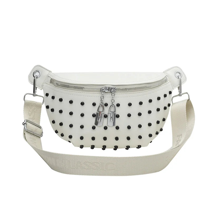 Sac Banane Clouté - Blanc