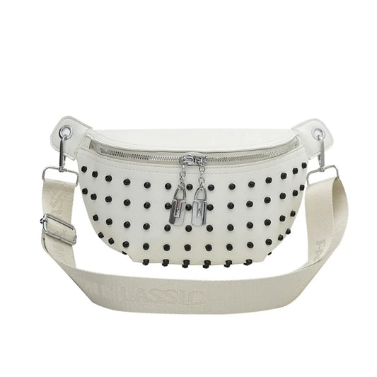 Sac Banane Clouté - Blanc