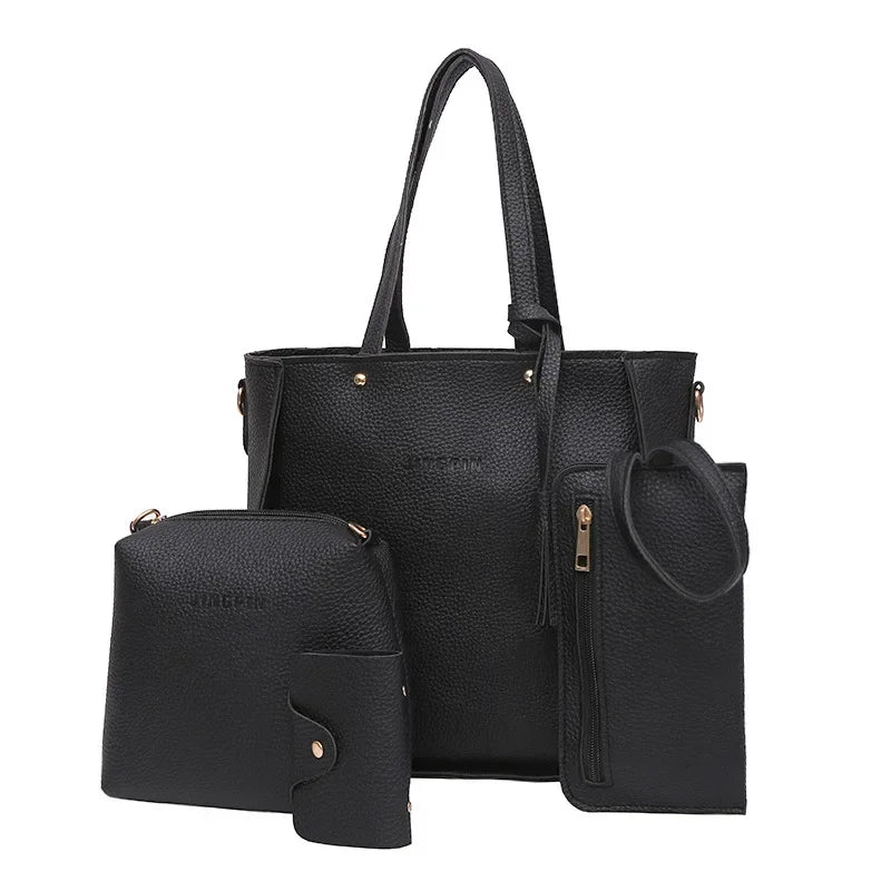 Lot de 4 Sacs à Main Décontractés sur fond blanc