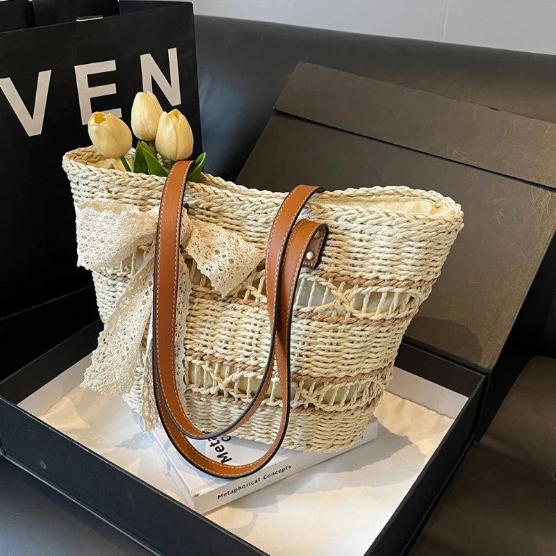 Sac à Main Panier de Style Vintage