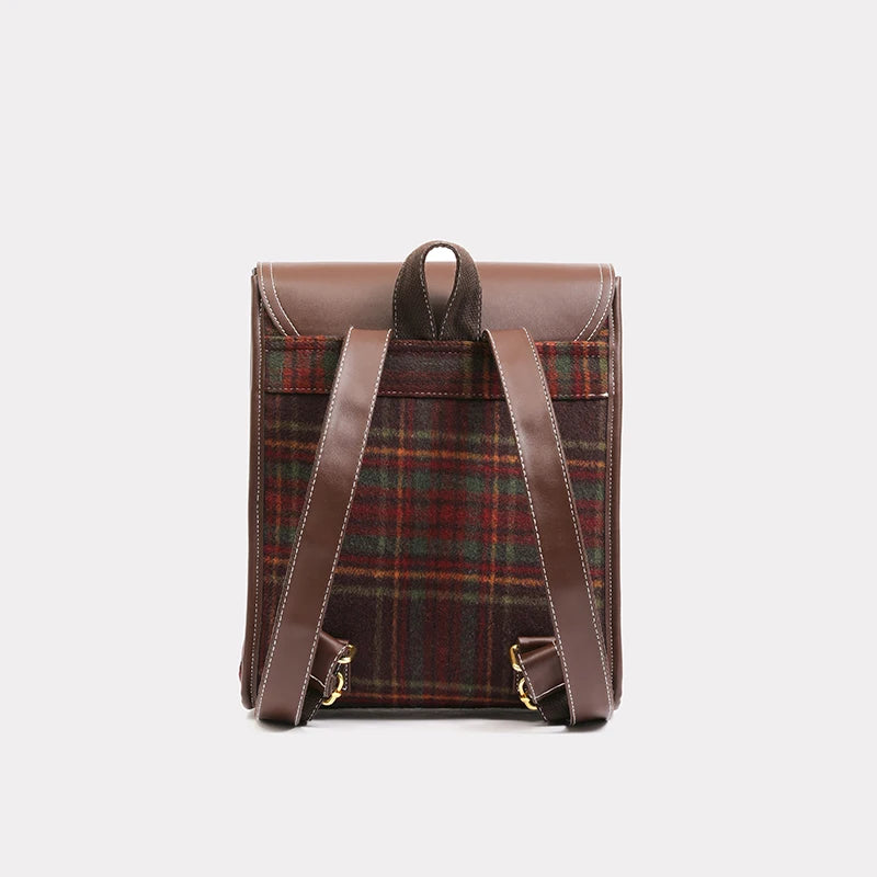 Sac Cartable Femme Rétro à Carreaux