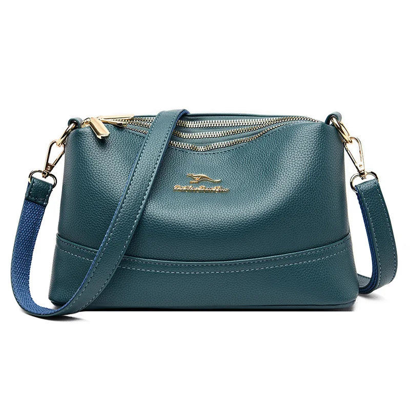 sac cuir femme bleu 