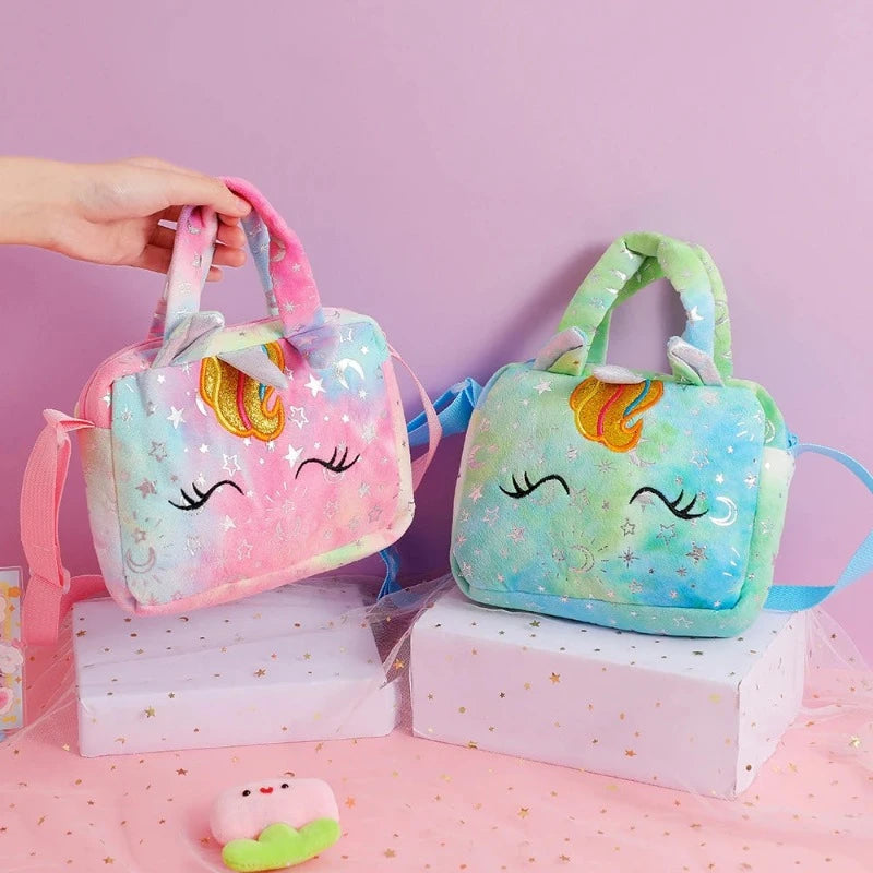 sac bandoulière en peluche fille