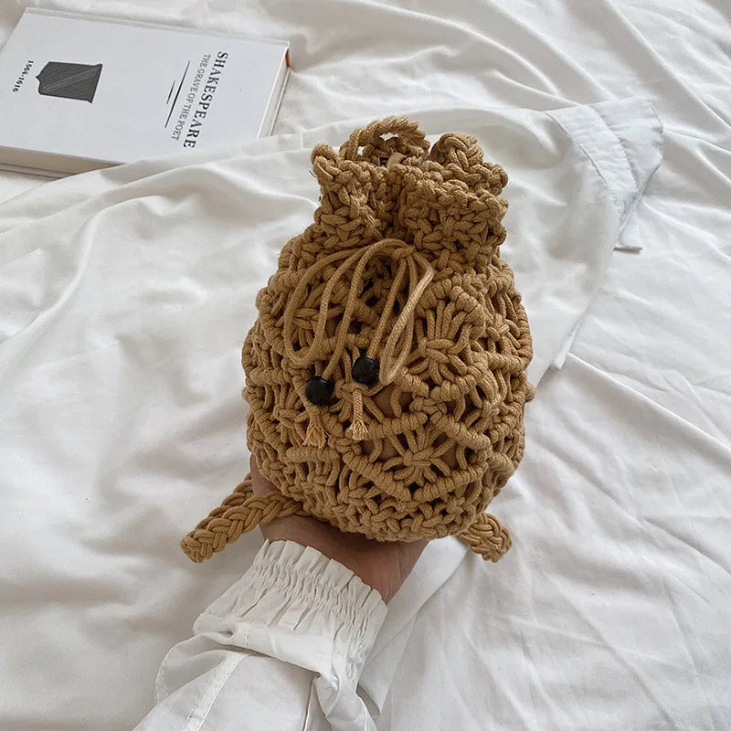 sac femme tressé