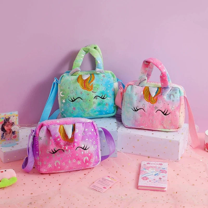 sac bandoulière en peluche fille