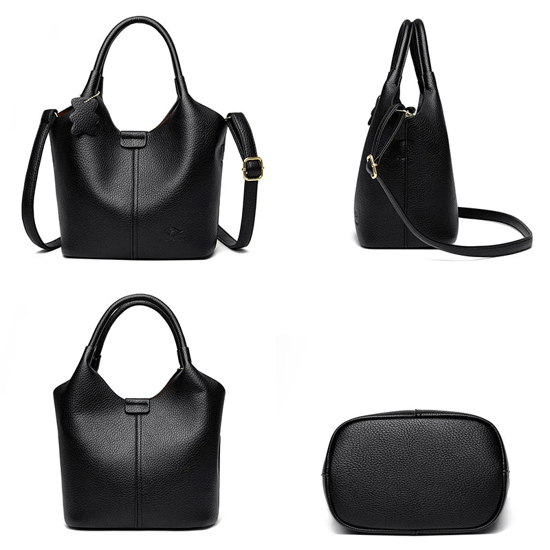 Sac à Main Noir Luxe avec Bandoulière