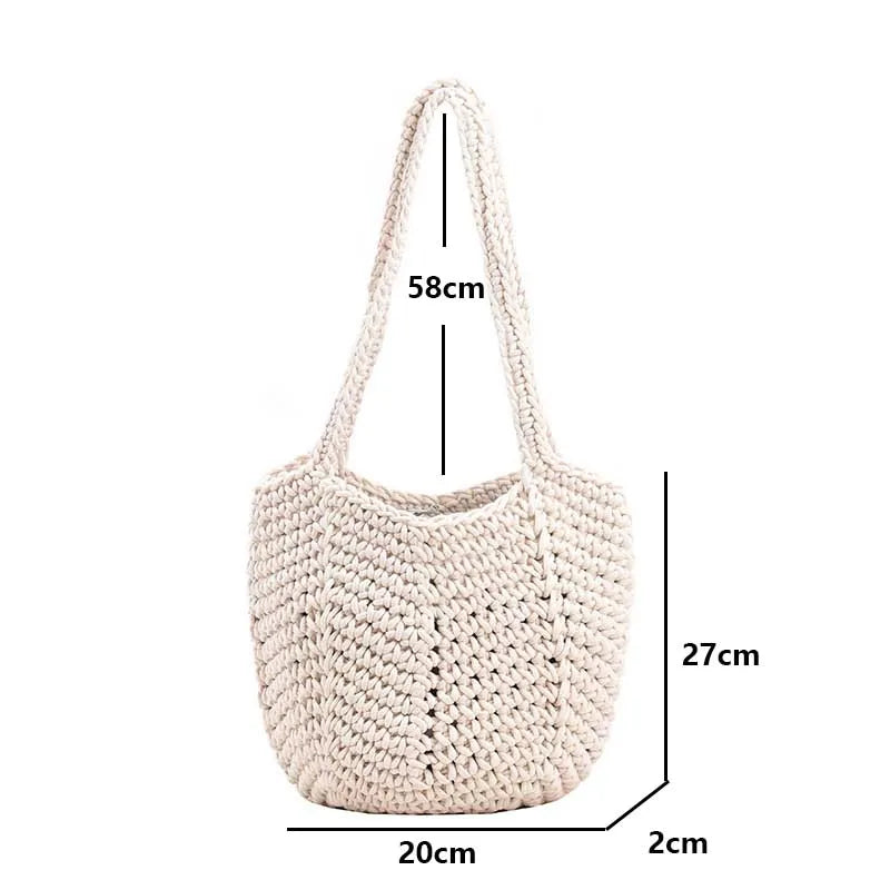 Sac à Main Panier Souple et Pratique sur fond blanc