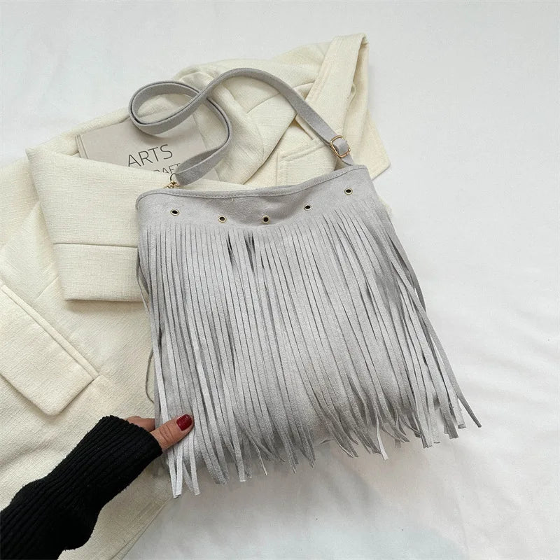 Sac à Main Bohème Chic avec Frange Stylée