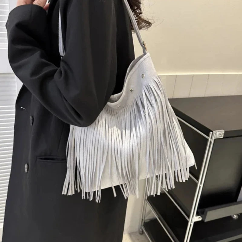 Sac à Main Bohème Chic avec Frange Stylée