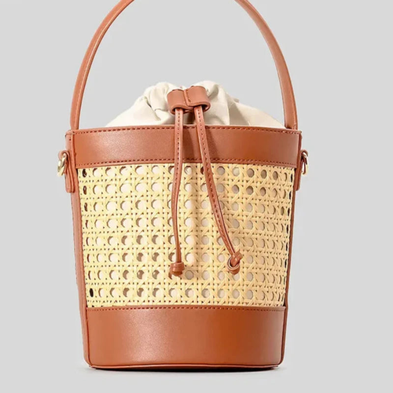Sac Effet Osier Design avec Bandoulière