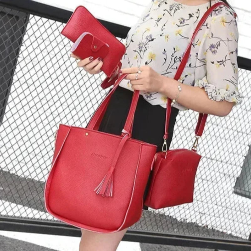 Lot de 4 Sacs à Main Décontractés porté par une femme
