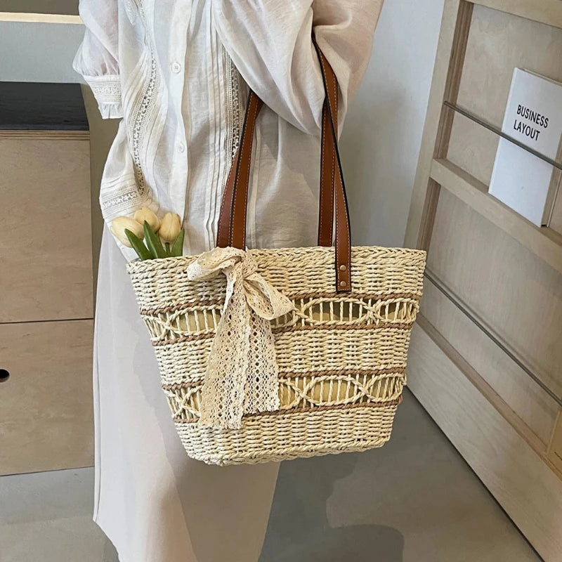 Sac à Main Panier de Style Vintage