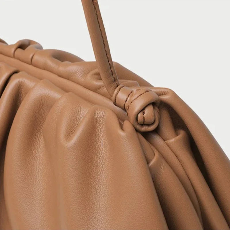Sac à Main Souple Femme Vintage Marron