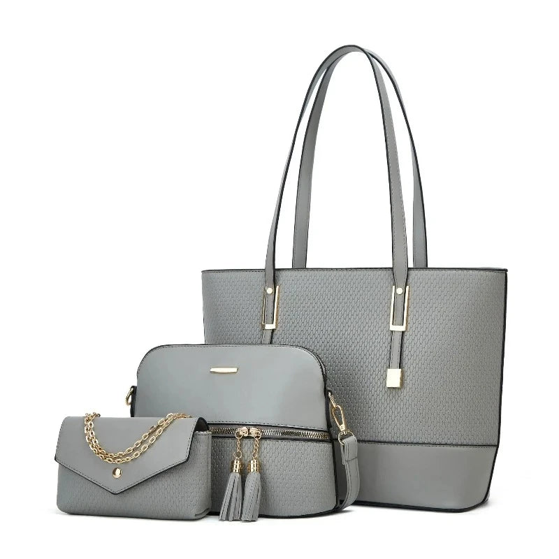 Sac à Main 3 Pièces - Gris
