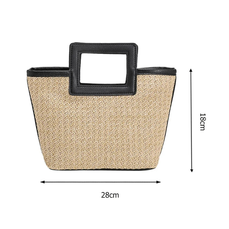 Sac en Osier Chic et Moderne sur fond blanc
