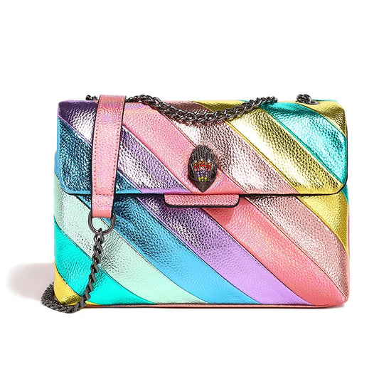 Sac à Main Multicolore et Brillant sur fond blanc