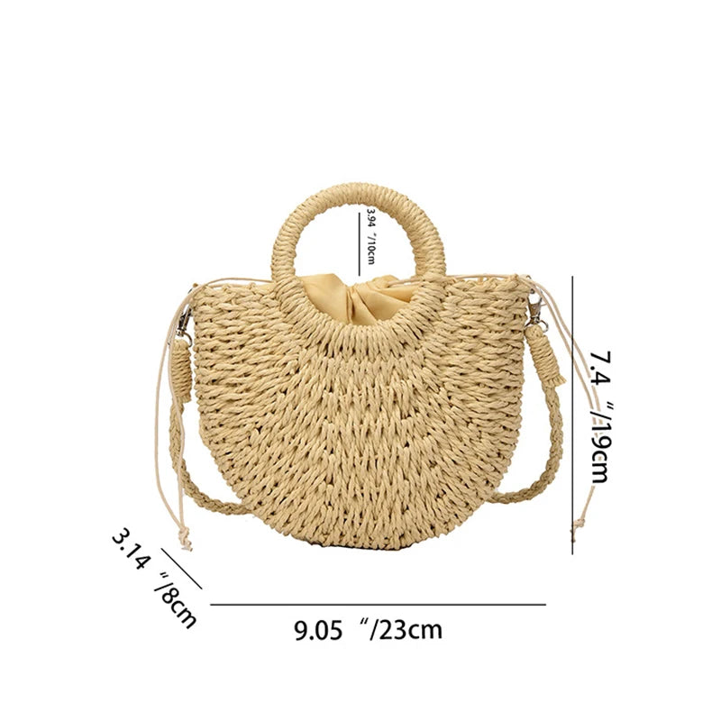 panier en paille pour femme