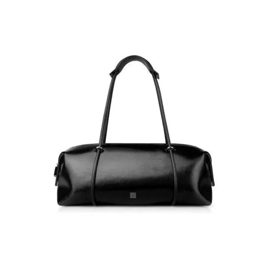 Sac à Main Baguette Noir Look Intemporel et Raffiné, de couleur noire et sur fond blanc 