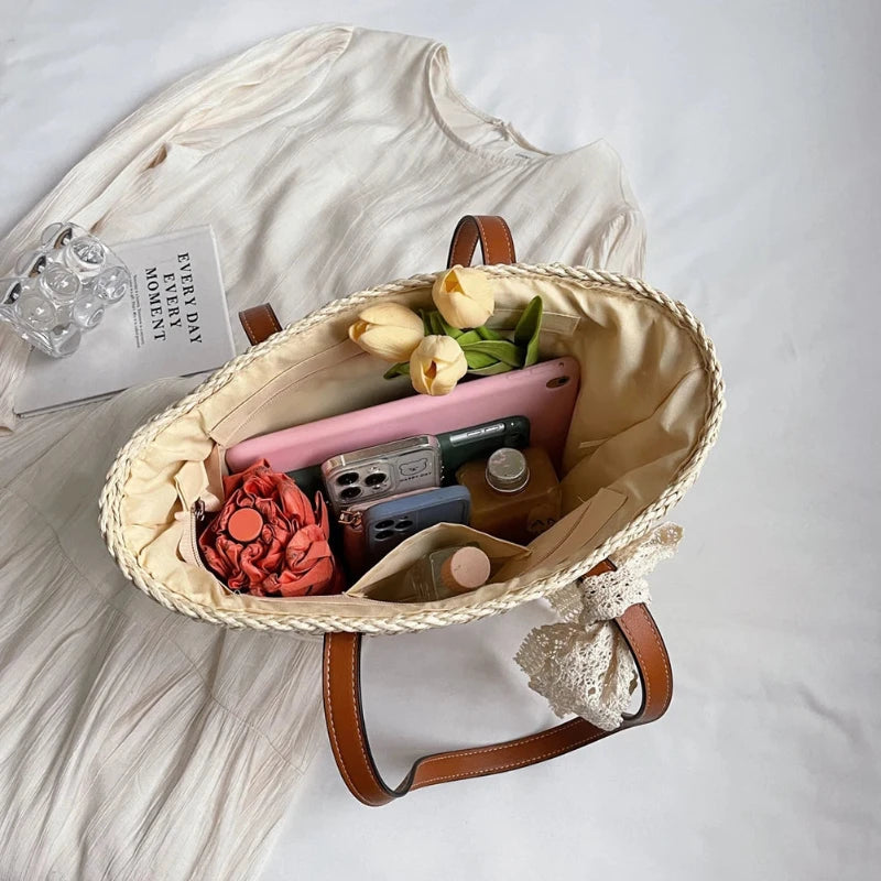 Sac à Main Panier de Style Vintage