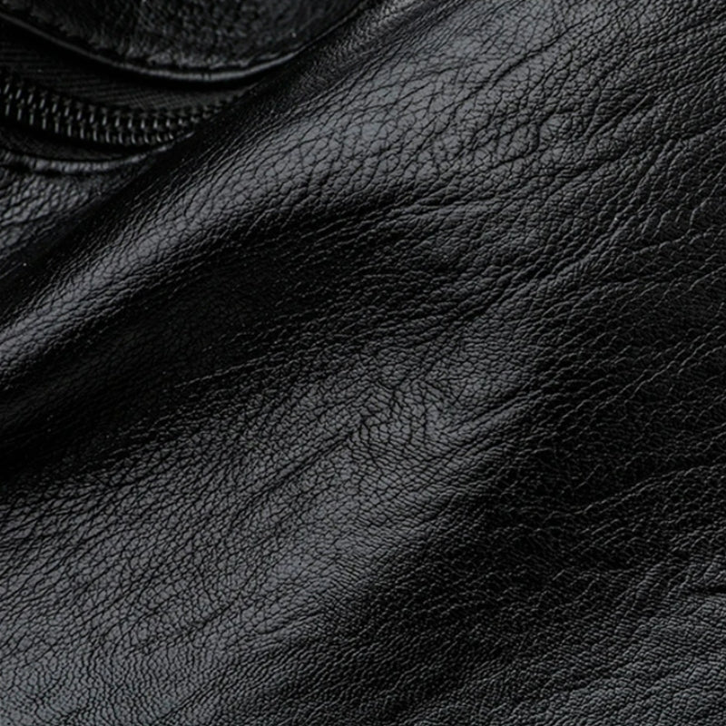 sac bandoulière cuir noir