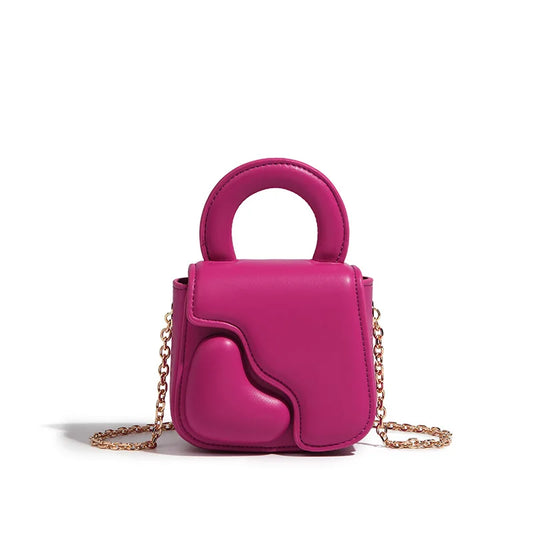 Mini Sac Coeur avec Chaîne