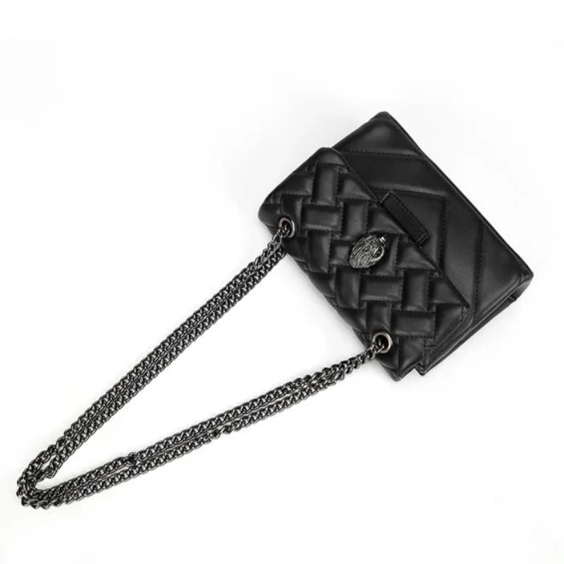 Sac Matelassé Noir avec Chaine