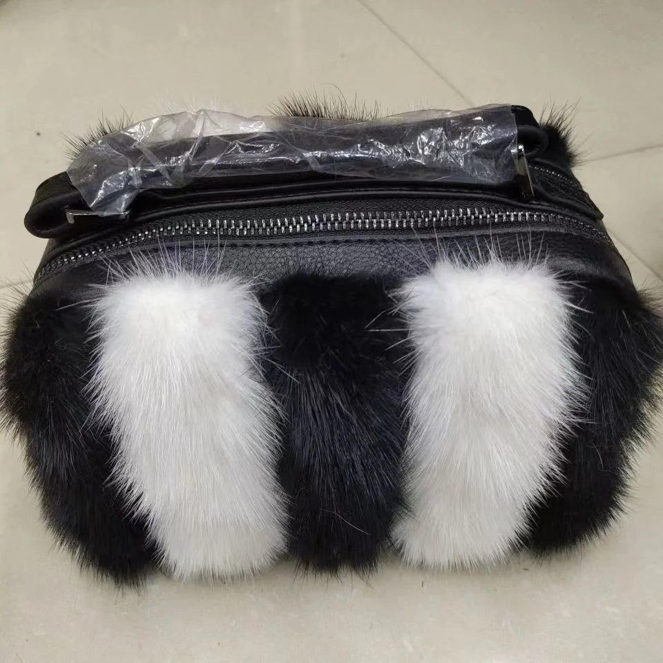 Sac à Main de Luxe en Fausse Fourrure