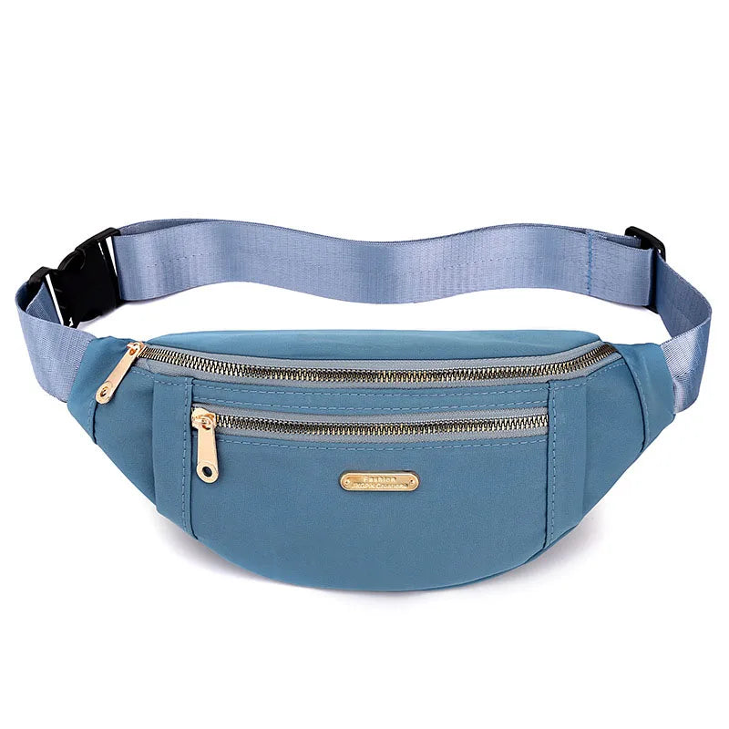sac banane femme bleu 