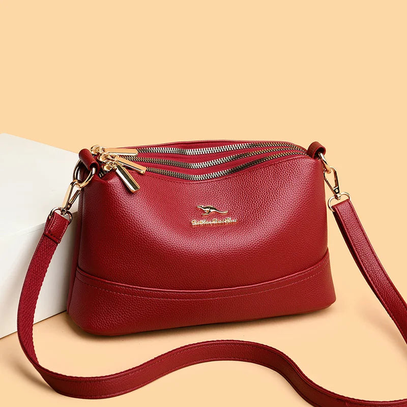 sac cuir rouge 