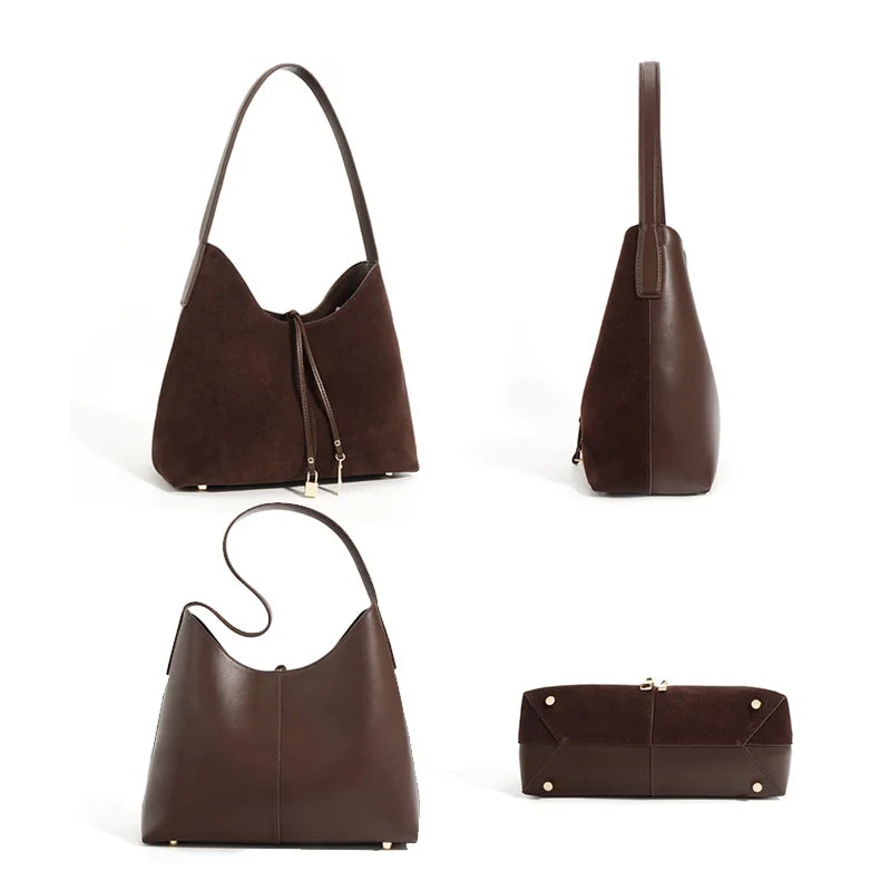 Sac à Main Baguette Marron Fourre Tout