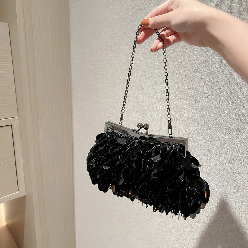 sac sequin noir 