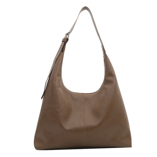 Sac à Main Vintage Souple - Taupe