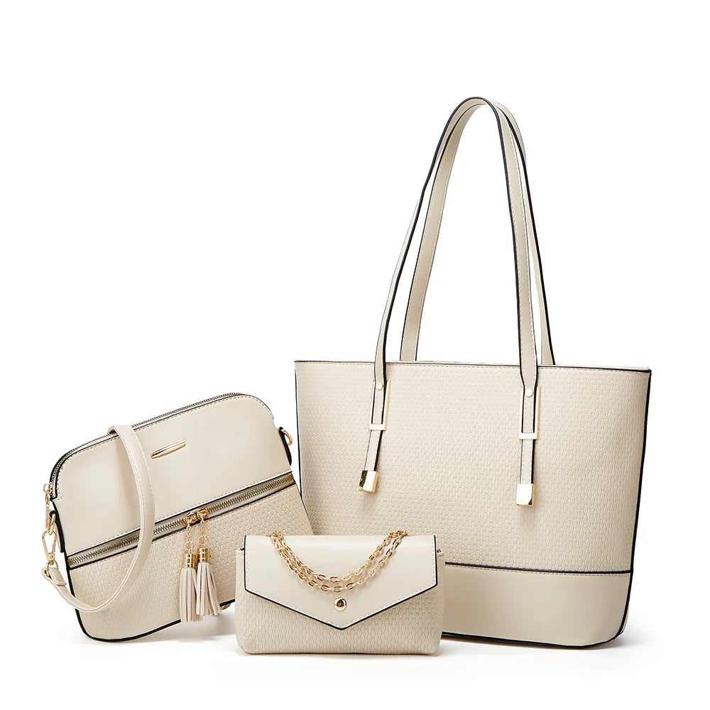 Sac à Main 3 Pièces - Blanc