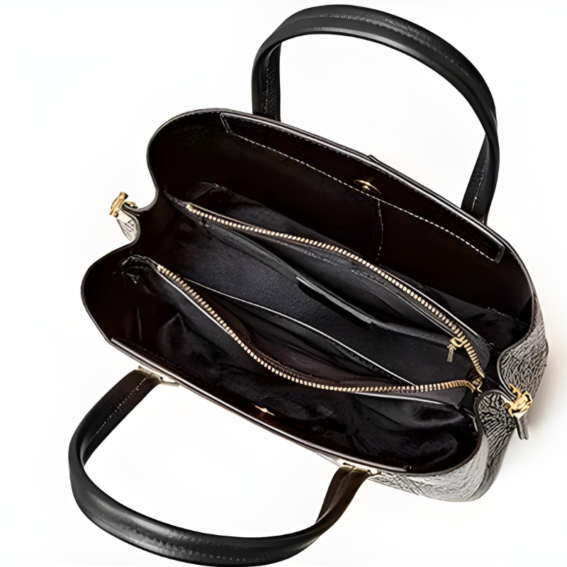 Sac Bandoulière Glamour Cuir Effet Croco