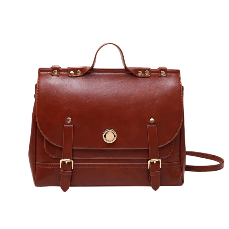 sac à dos et à main cartable - Camel