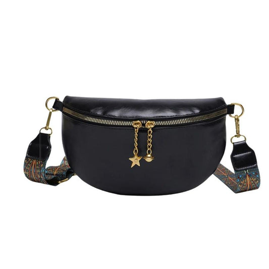 Sac Banane Femme Noir et Versatile sur fond blanc