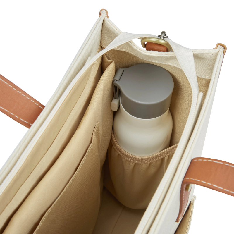 Sac de Cours Femme Ordinateur Portable 15,6 Pouces - intérieur avec poche latérale porte-bouteille