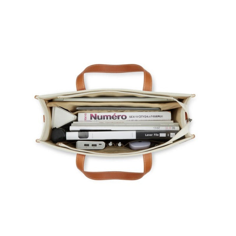 Sac de Cours Femme Ordinateur Portable 15,6 Pouces - intérieur avec ordinateur portable, magazine et accessoires rangés
